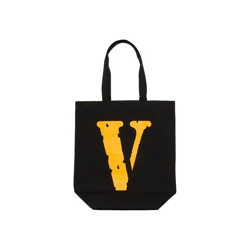 Сумки-тоут Vlone Tote Bag 'Black/Yellow' 2