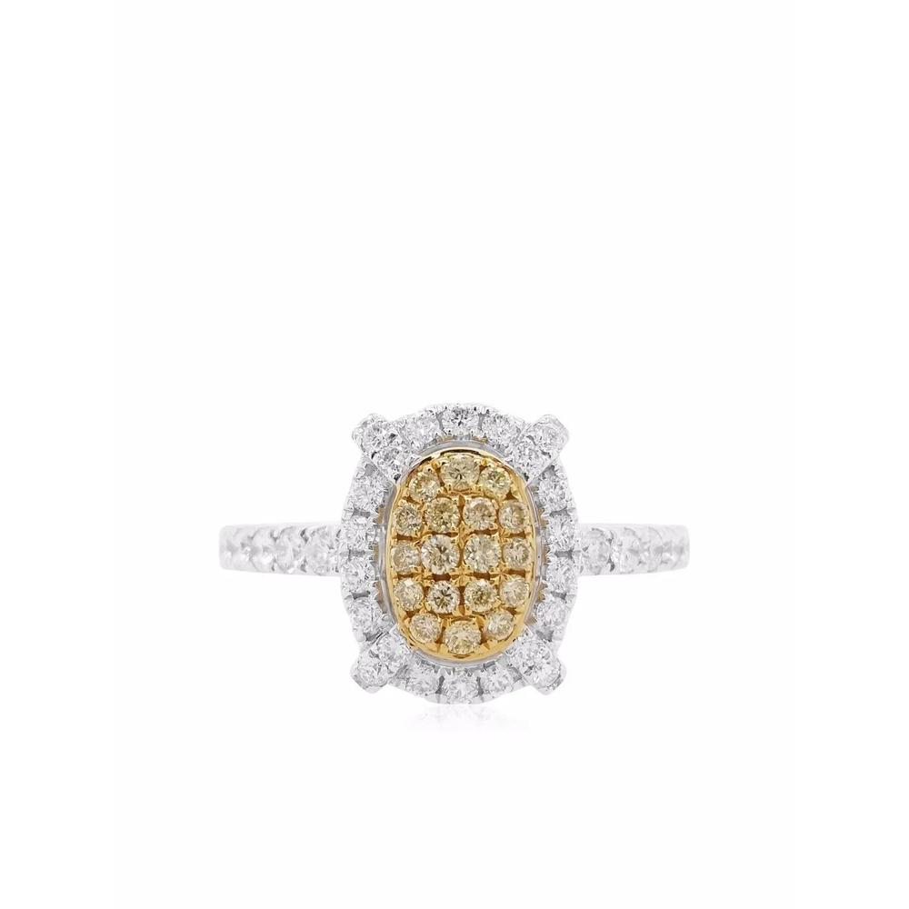 Платиновое кольцо Sunshine Yellow Diamond 1