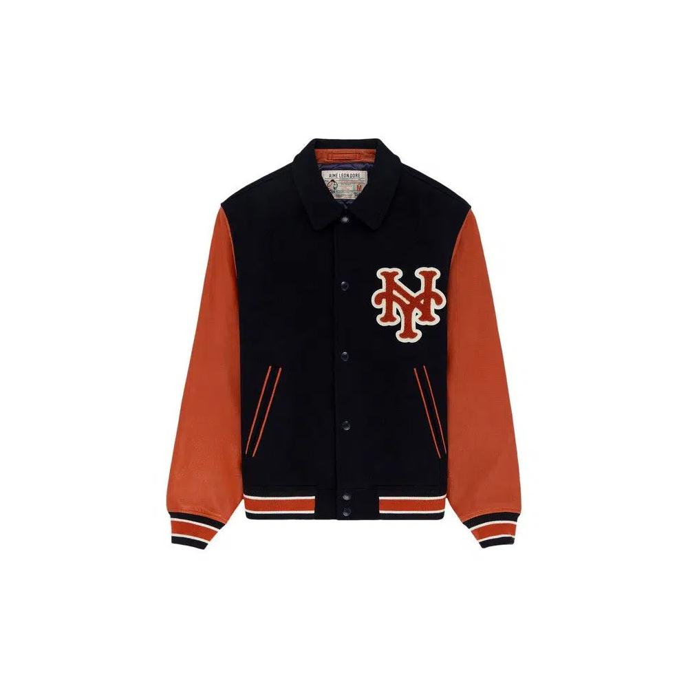 Университетские куртки Aimé Leon Dore x New York Mets Varsity Jacket 'Eclipse' 1