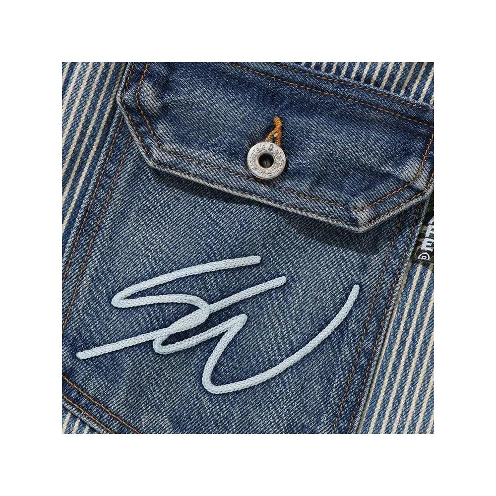 Джинсовые Куртки BAPE x Sean Wotherspoon Crazy Denim Jacket 'Индиго' 3