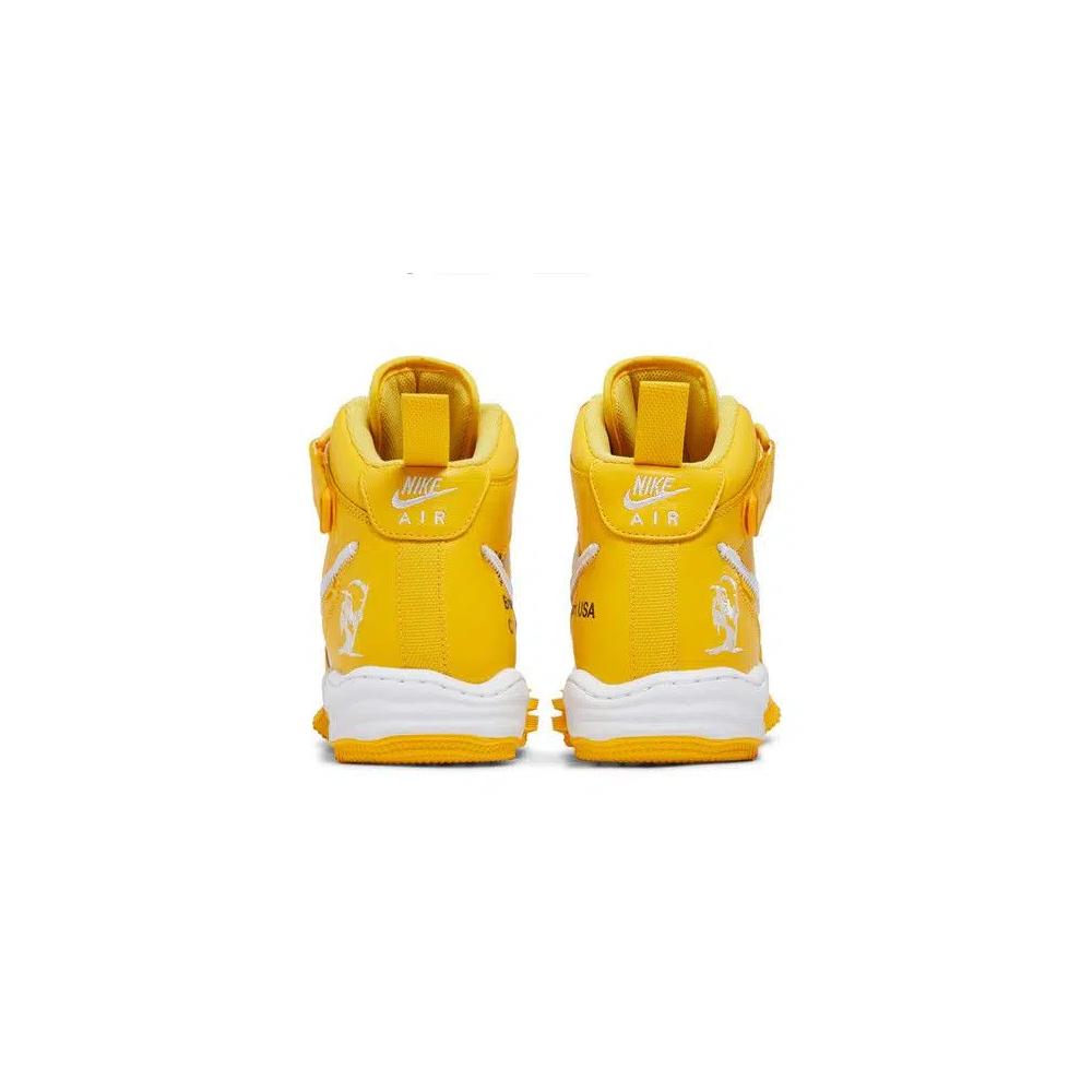 Кроссовки Off-White x Nike Air Force 1 Mid SP Leather 'Varsity Maize' 6
