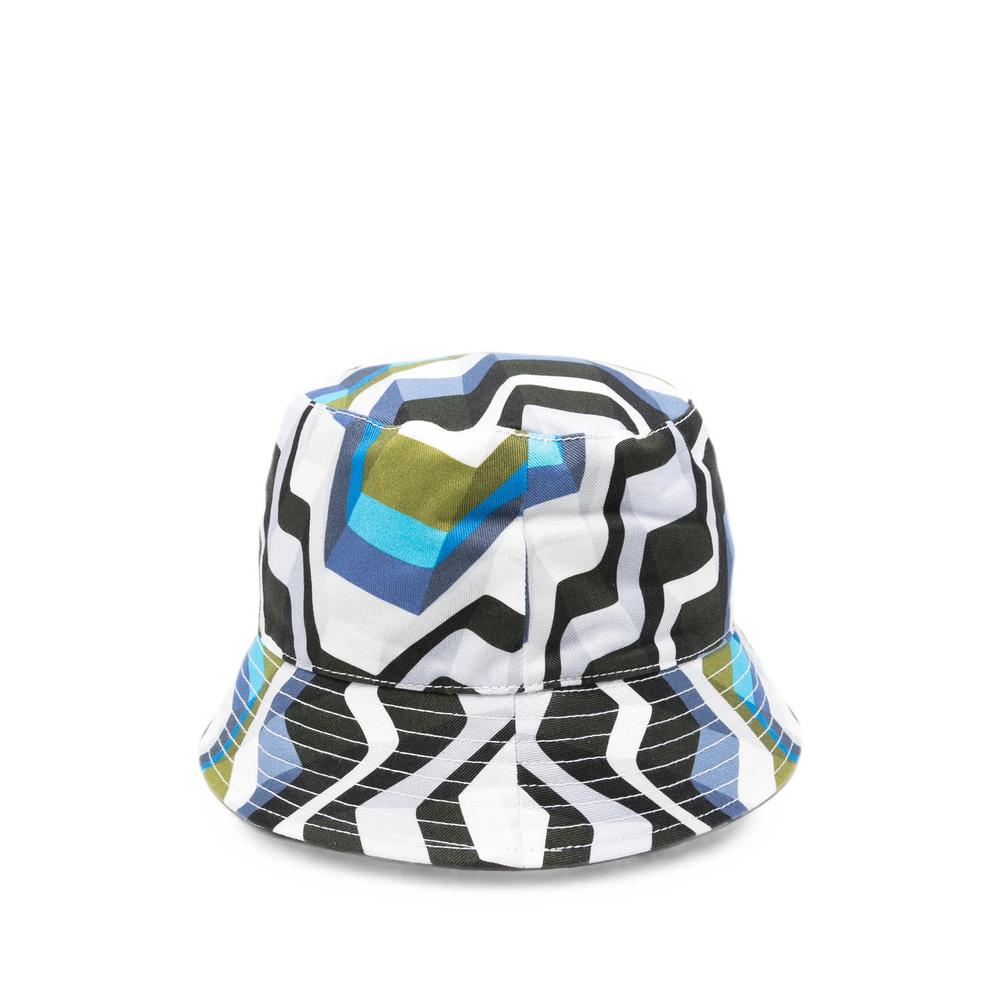 zigzag-print bucket hat 2