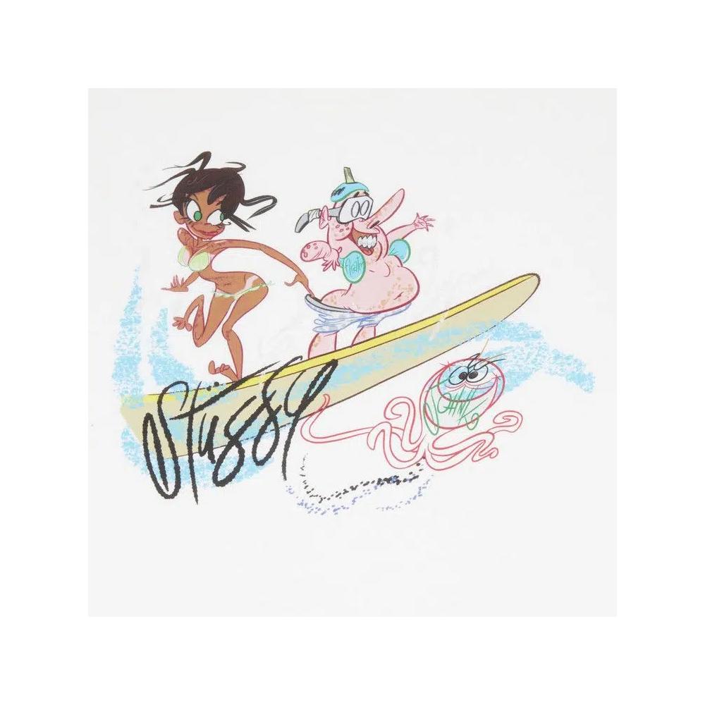 Футболки Stussy John K Surf's Up Tee 'Белый' 3