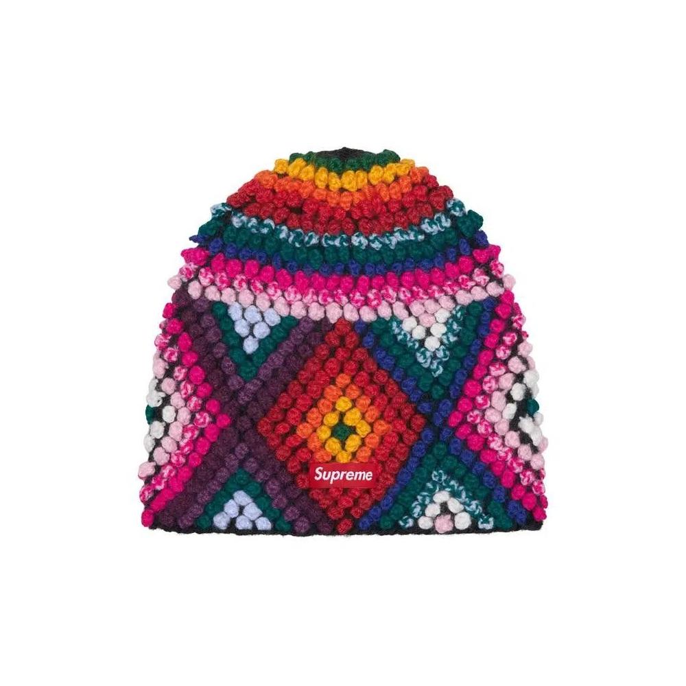 Шапка-бини Supreme Textured Knit Beanie 'Multicolor' 1