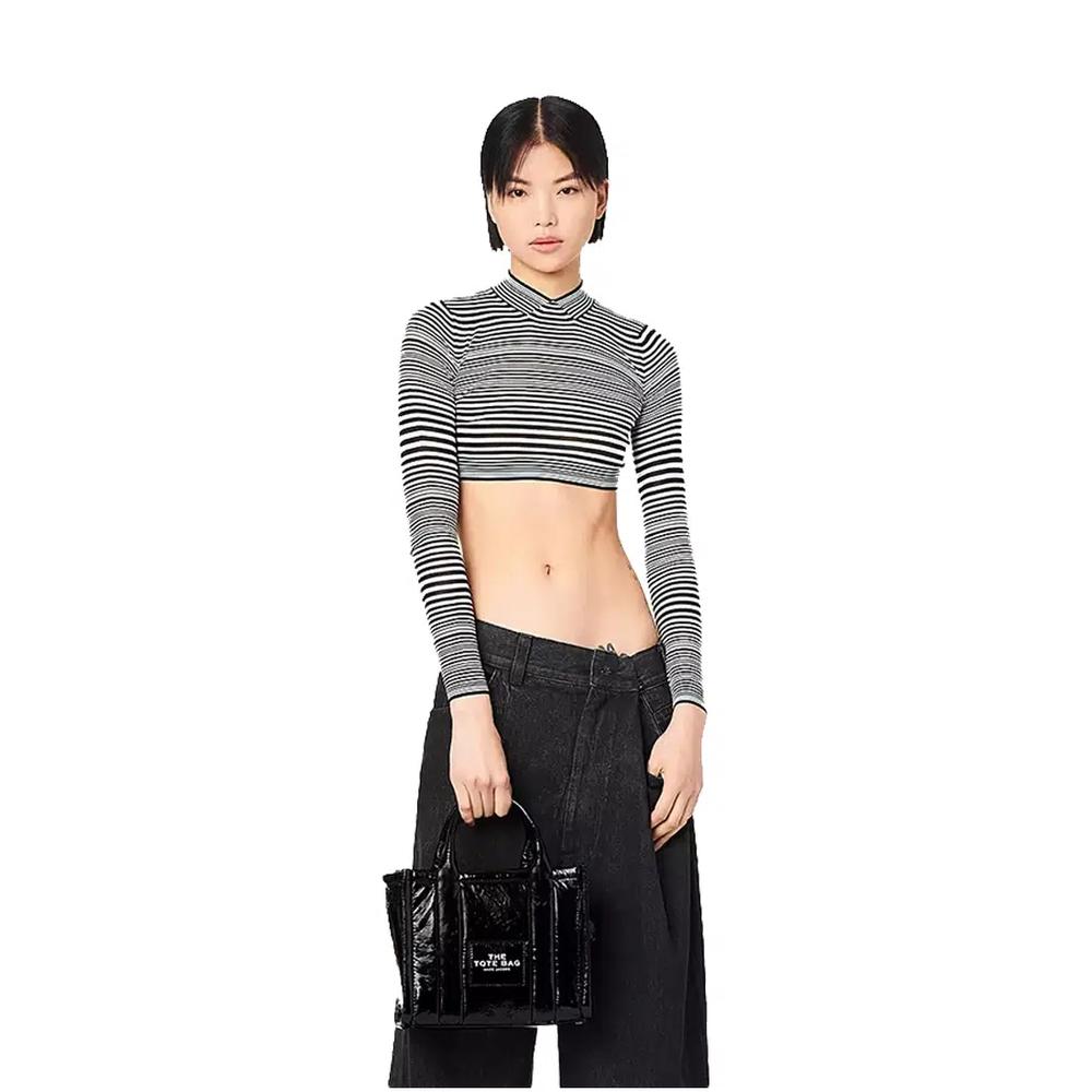 The Shiny Crinkle Small Tote Черный H065L01PF22 7