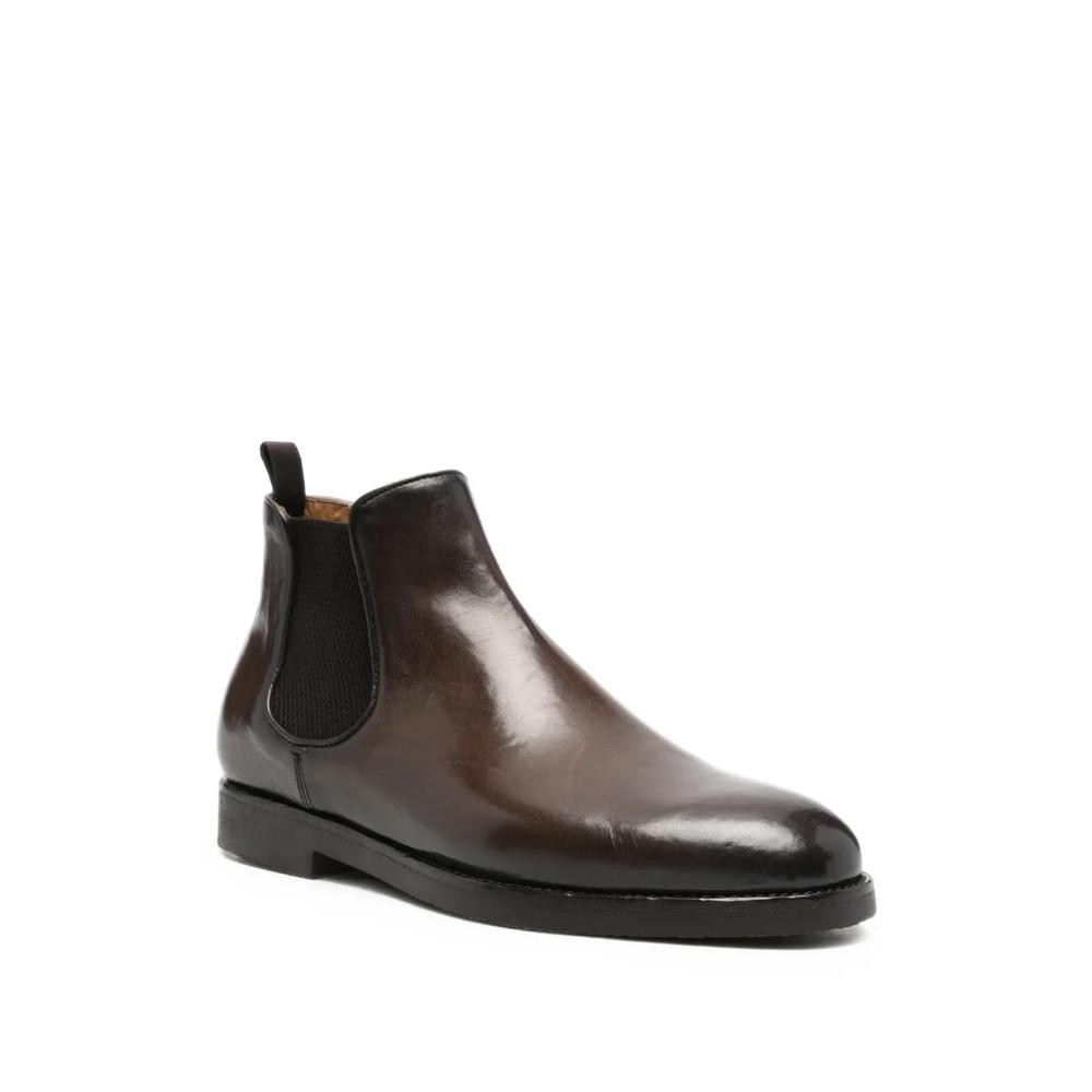 elasticated-panel leather boots 2