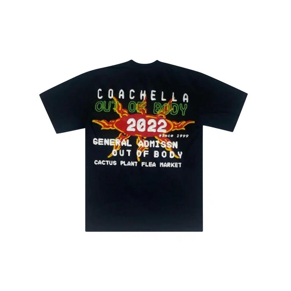 Футболки Cactus Plant Flea Market x Coachella Tee 'Черный/Красный' 2