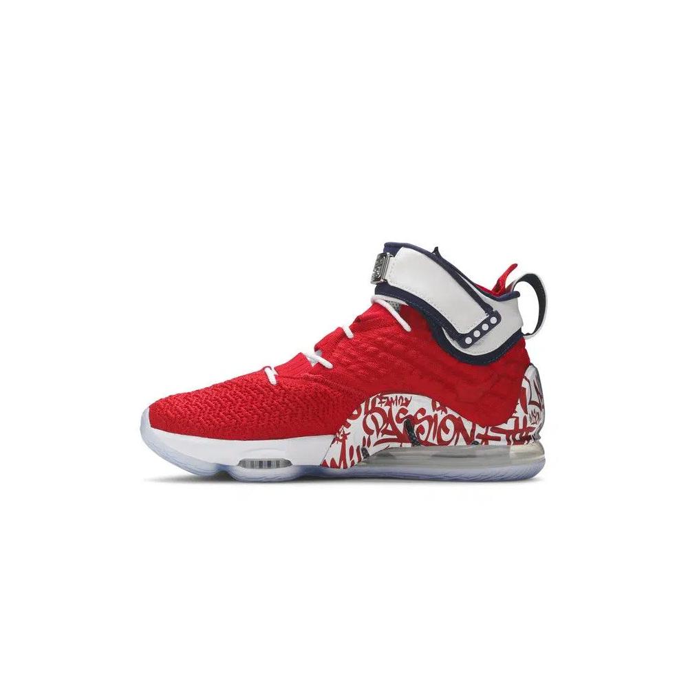 Кроссовки Nike LeBron 17 'LeBron 4 Red Graffiti' 3