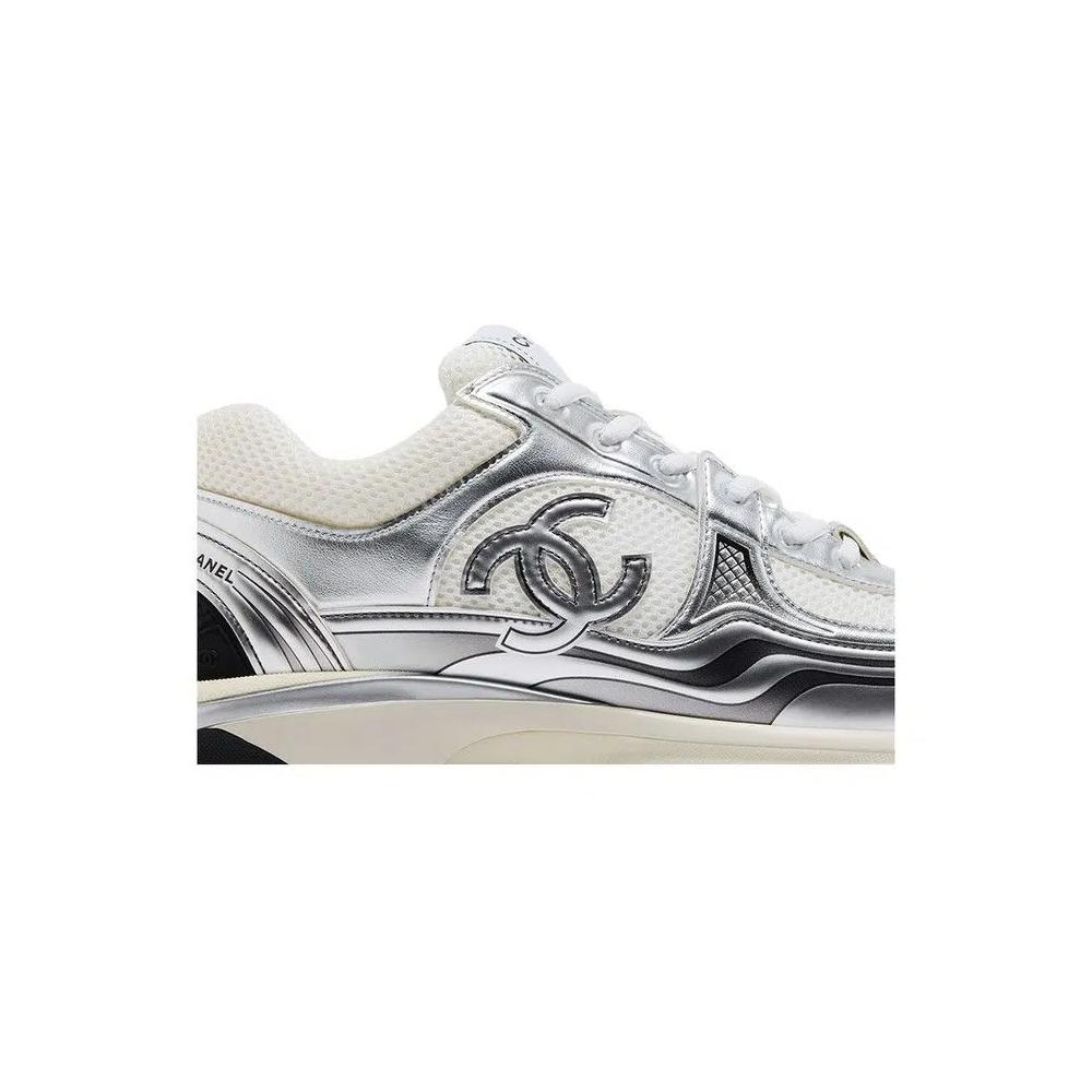 Кроссовки Chanel CC Logo Sneaker 'White Silver' 2