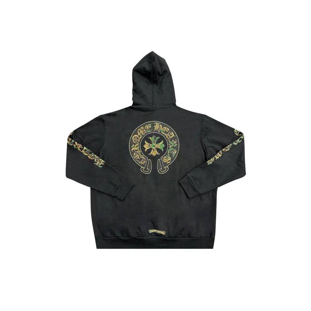 Худи Chrome Hearts Horseshoe Hoodie 'Черный/Камуфляж' 2