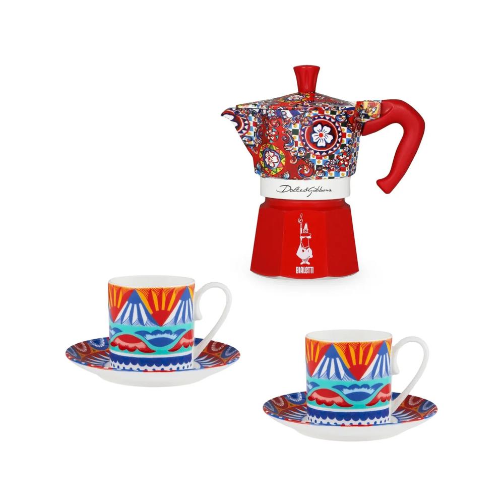 Набор из двух чашек для кофе и эспрессо из коллаборации с Bialetti Moka Express 1