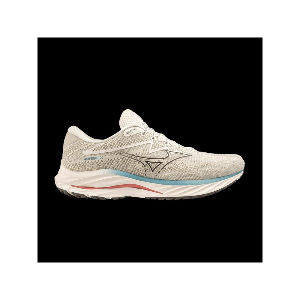 Кроссовки Mizuno Wave Rider 27 'Snow White Granite Grey' 1