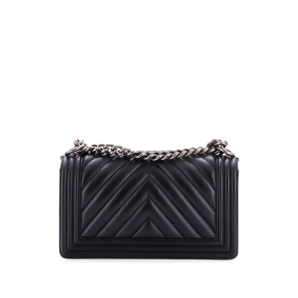 Сумка на плечо Boy Flap Bag Chevron Calfskin Old среднего размера 2