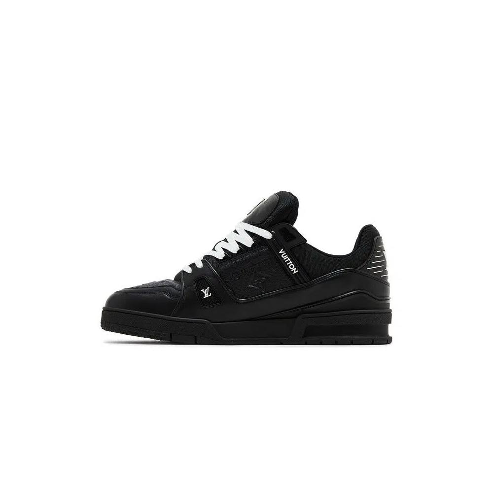 Кроссовки Louis Vuitton Trainer 'Embossed Monogram - Black' 3