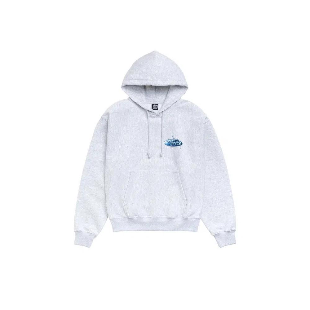 Худи Stussy Wave Oval Hoodie 'Ash Heather' 1