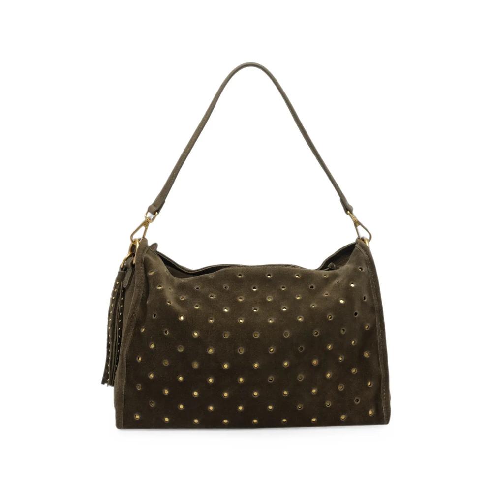 Downtown stud-embellished shoulder bag 2