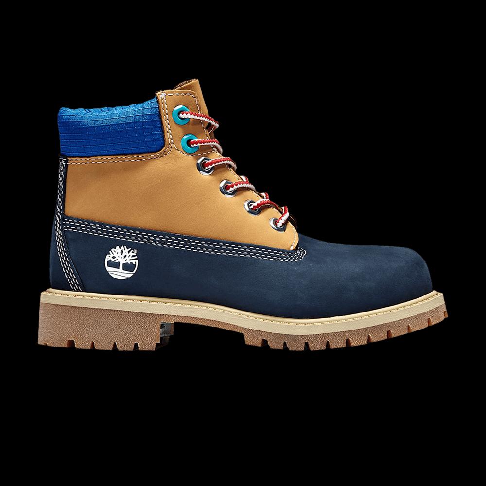 Кроссовки Timberland 6 Inch Premium Waterproof Boot «Navy Wheat» 1