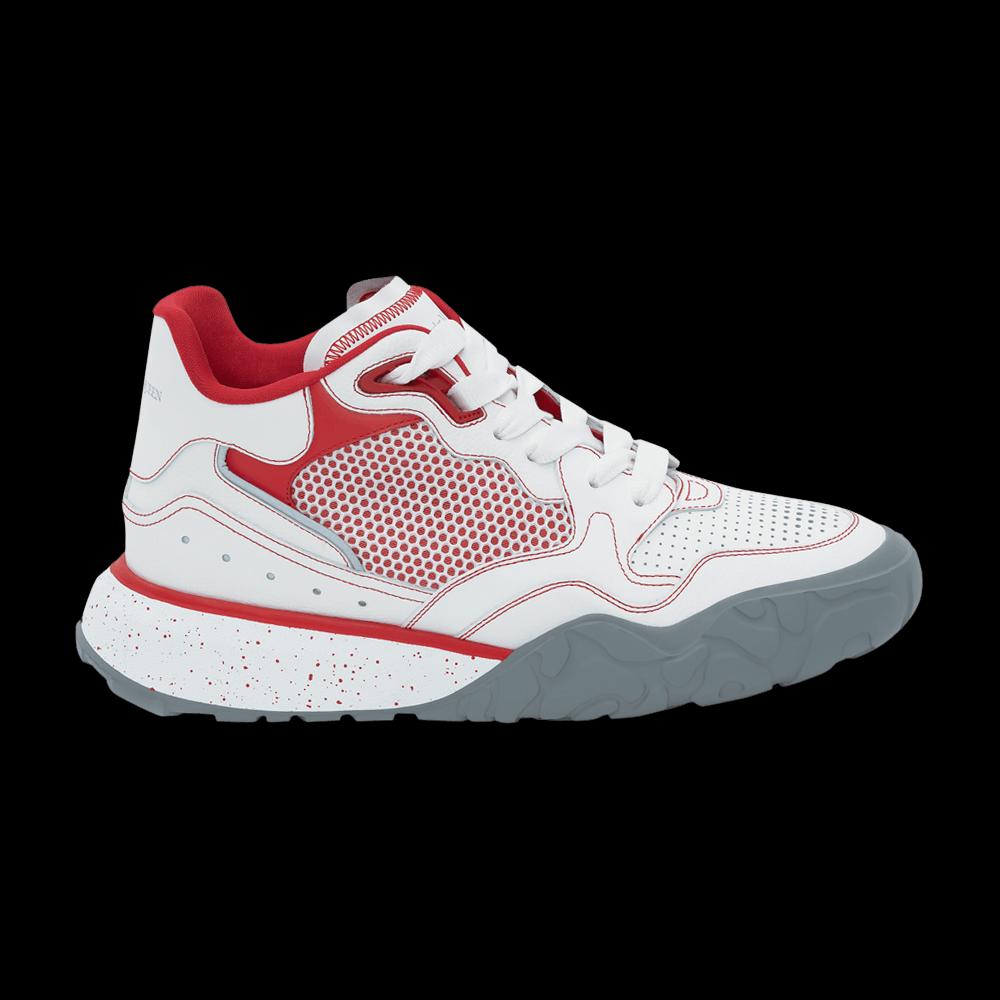 Кроссовки Alexander McQueen Court Trainer 'White Red' 1