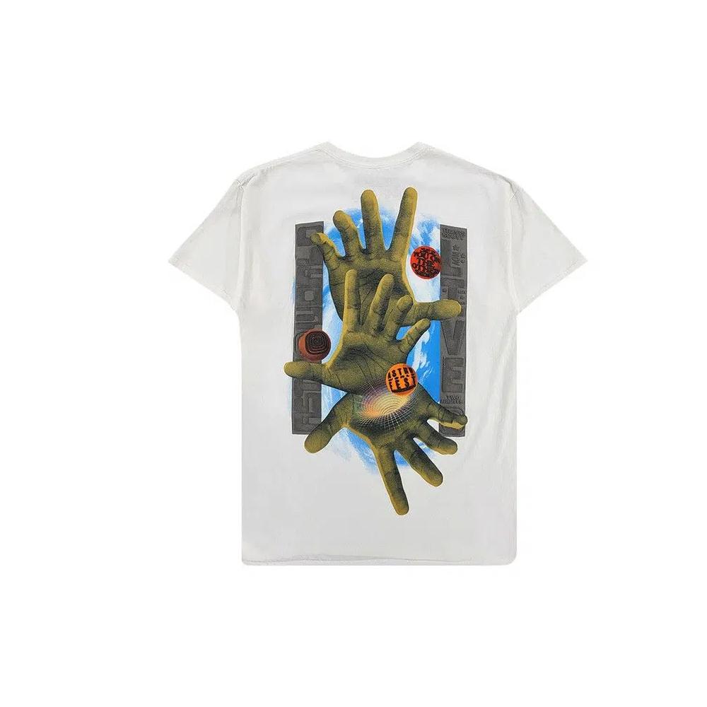 Футболки Cactus Jack by Travis Scott Three Hands Tee 'White' 2