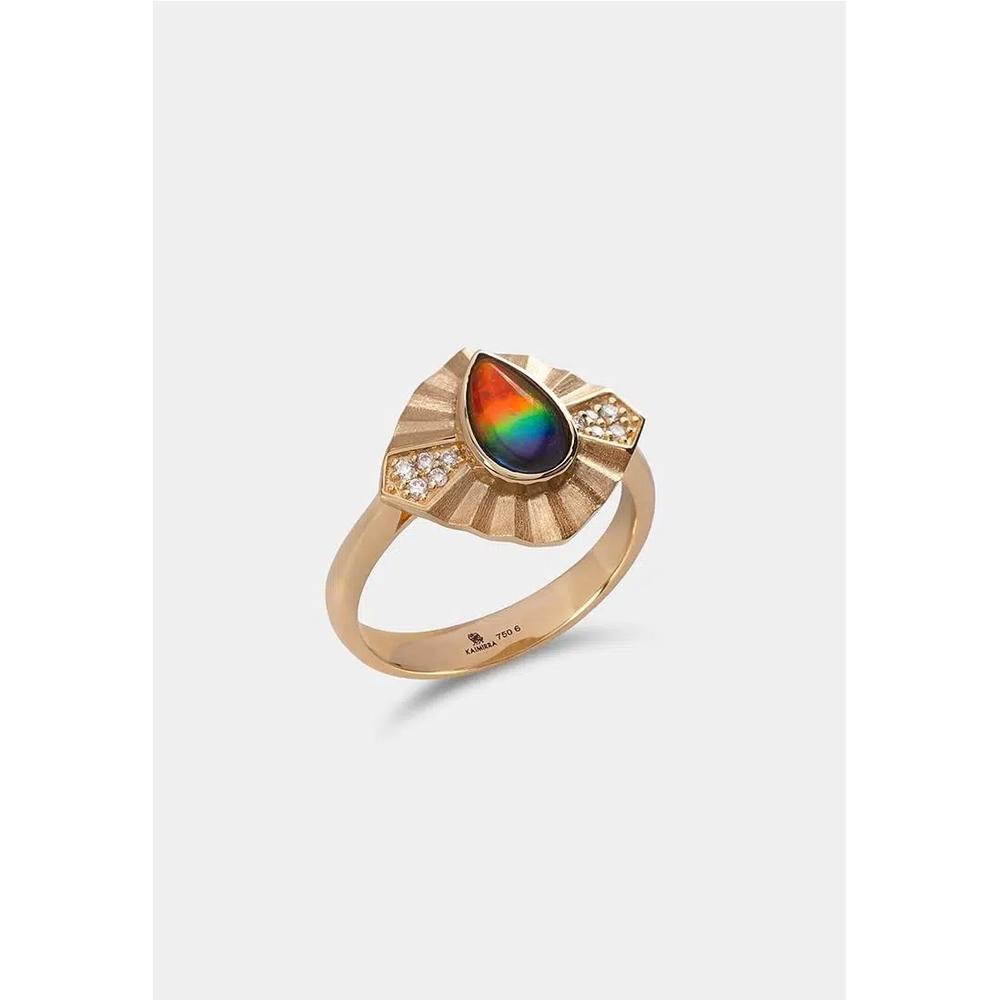 Amour Fleur 18K Золотое кольцо 050 3