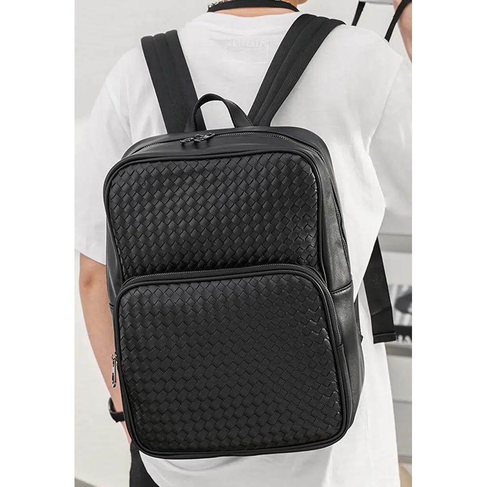 Плетеный рюкзак из искусственной кожи ET-K4095 7