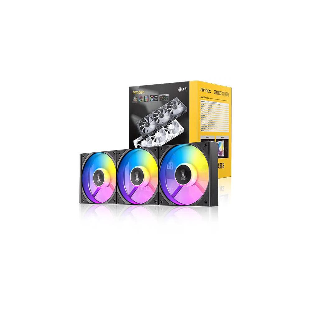 Antec CONNECT 120 ARGB 120mm Fan 3 in 1 набор вентиляторов - Black 5