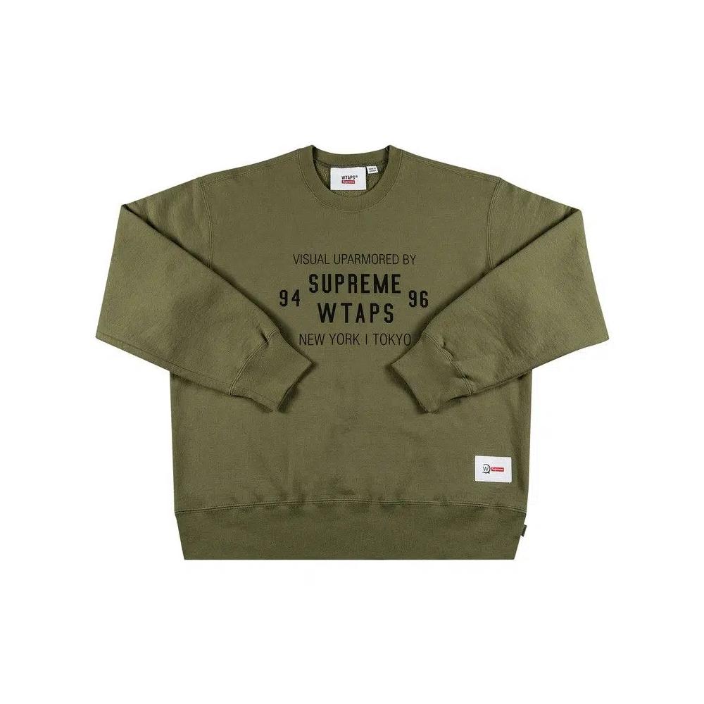Свитеры Supreme x WTAPS Crewneck 'Светлый Оливковый' 1