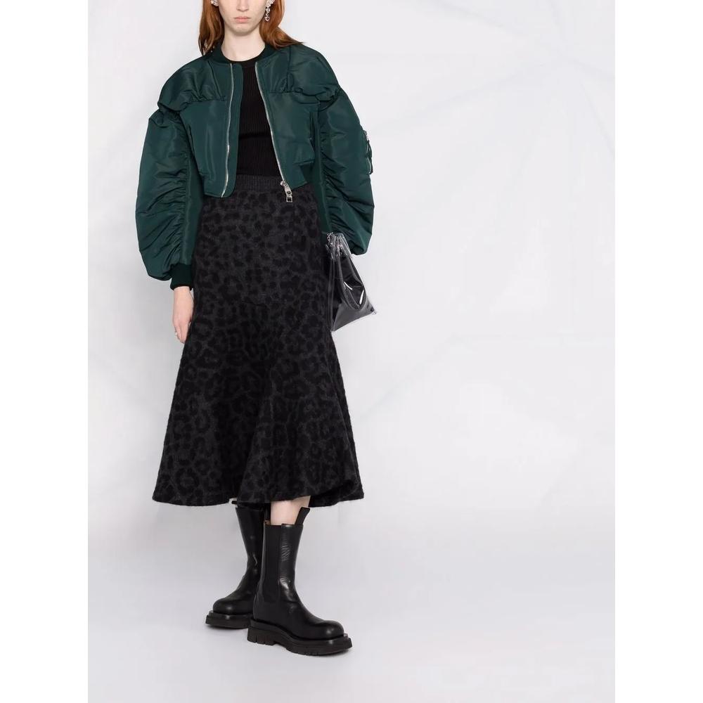 Трикотажная юбка с леопардовым узором 2