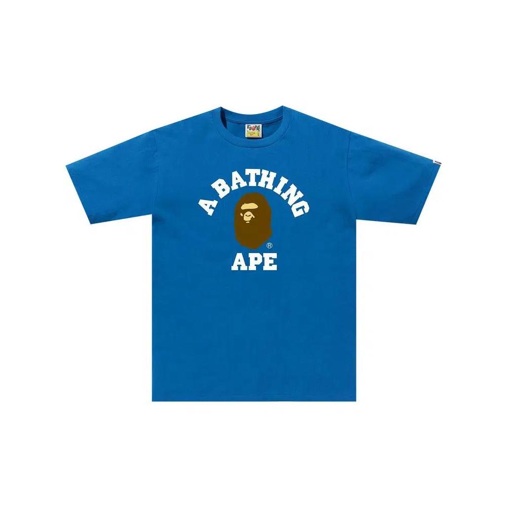 Футболки BAPE College Tee 'Blue' 1