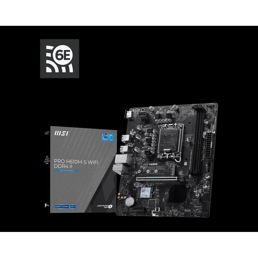 MSI PRO H610M-S WIFI DDR4 II Micro-ATX материнская плата (DDR4) 1