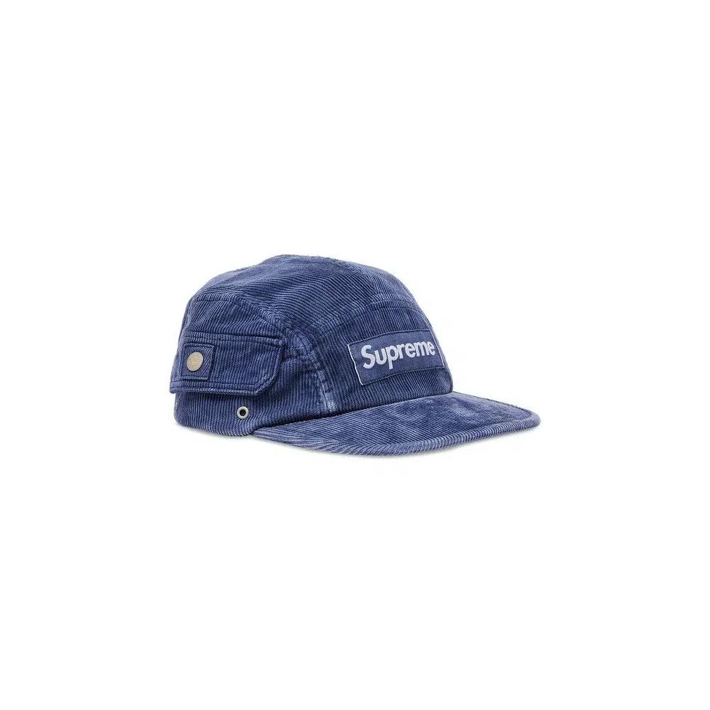 Бейсболки Supreme Corduroy Pocket Camp Cap 'Blue' 2