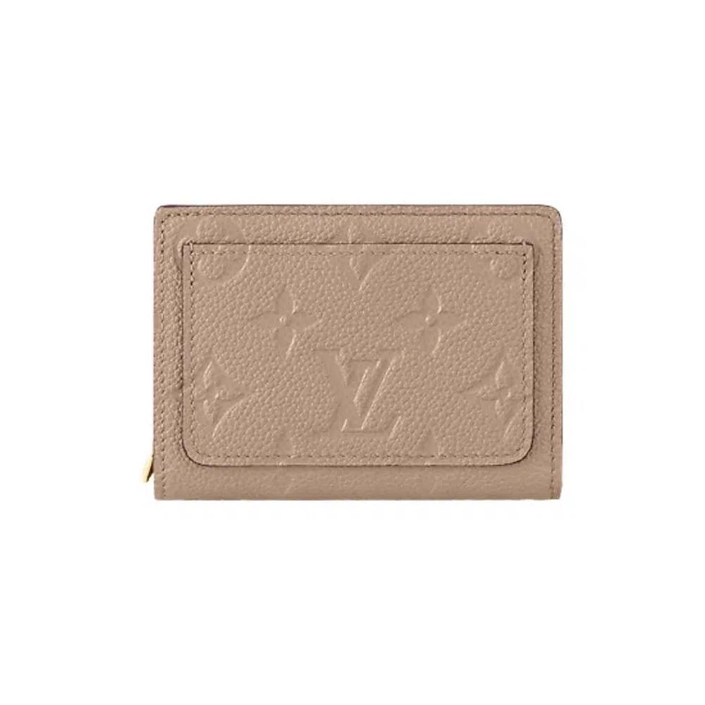 Кошельки Louis Vuitton Clea Wallet 'Tourterelle Beige Monogram Embossed Empreinte Cowhide Leather' 1