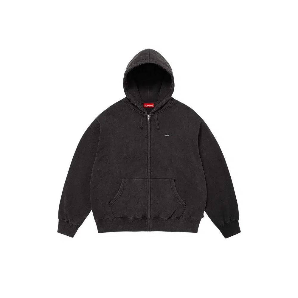 Худи Supreme Small Box Zip Up Hooded Sweatshirt 'Black' 1