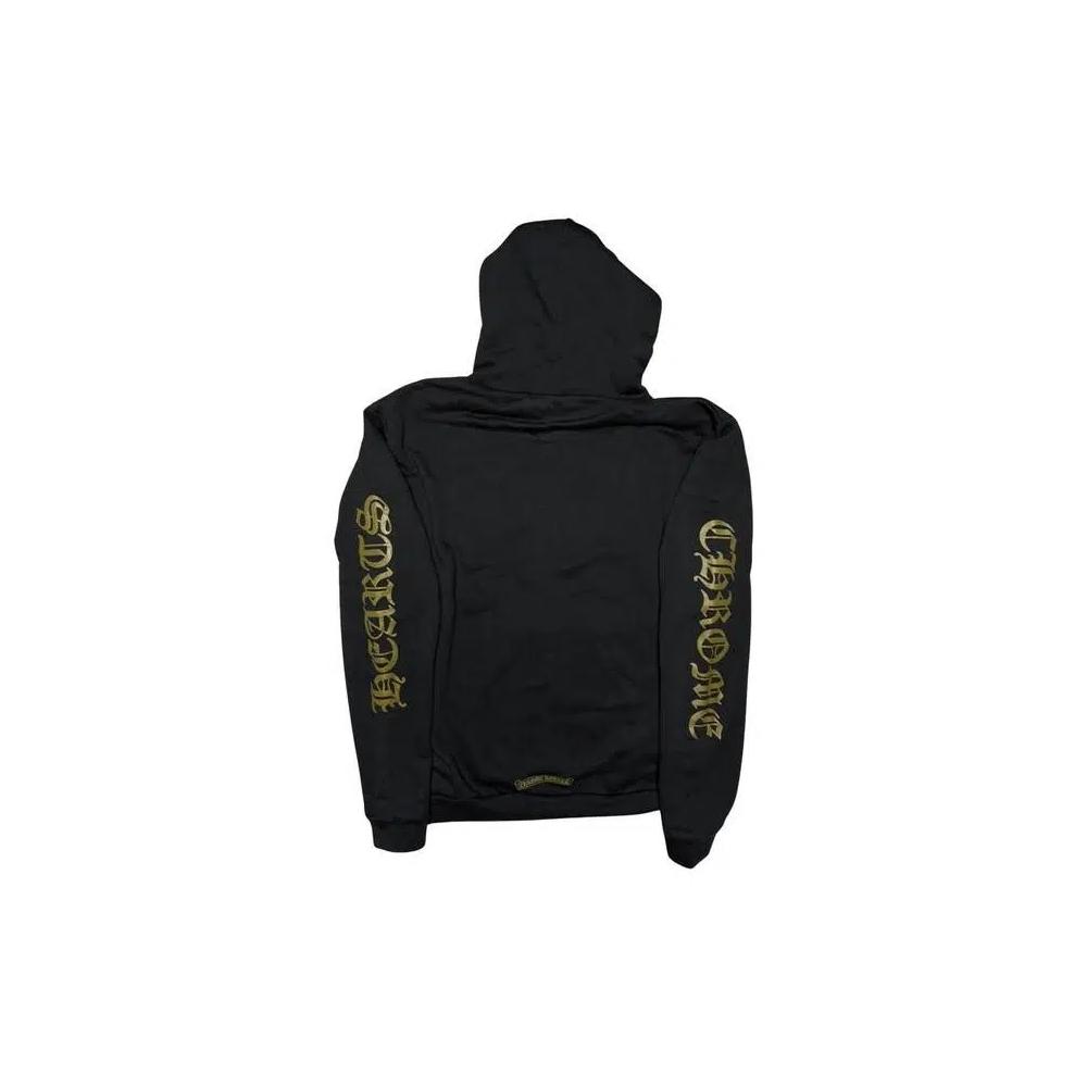 Молнии Chrome Hearts Vertical Logo Zip Up Hoodie 'Black/Army Green' 2