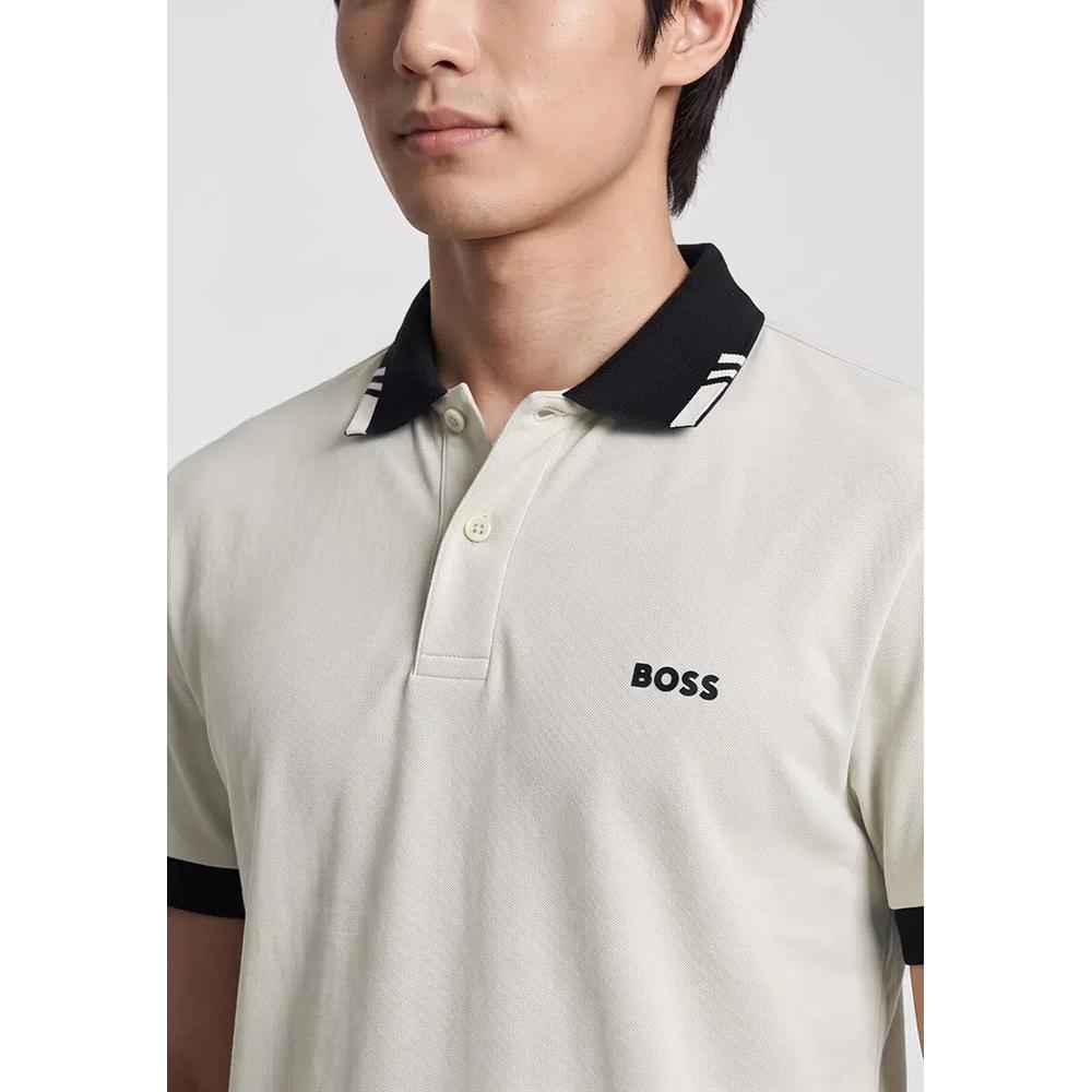 Хлопковое поло Slim Fit - BOSS Green 3