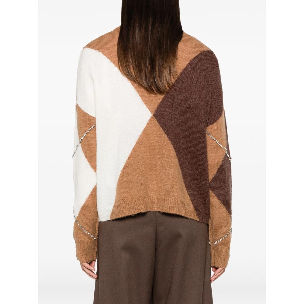 argyle crystal-embellished sweater 3