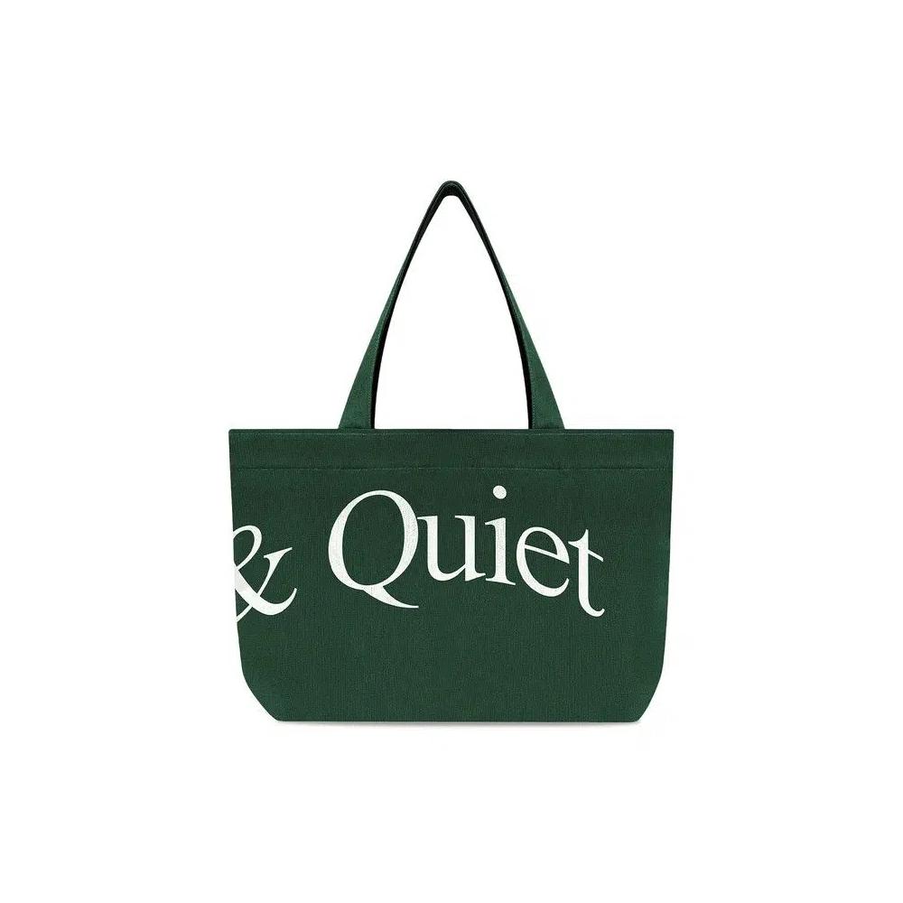 Сумки-тоут Museum of Peace & Quiet Jumbo Wordmark Tote Bag 'Forest' 2