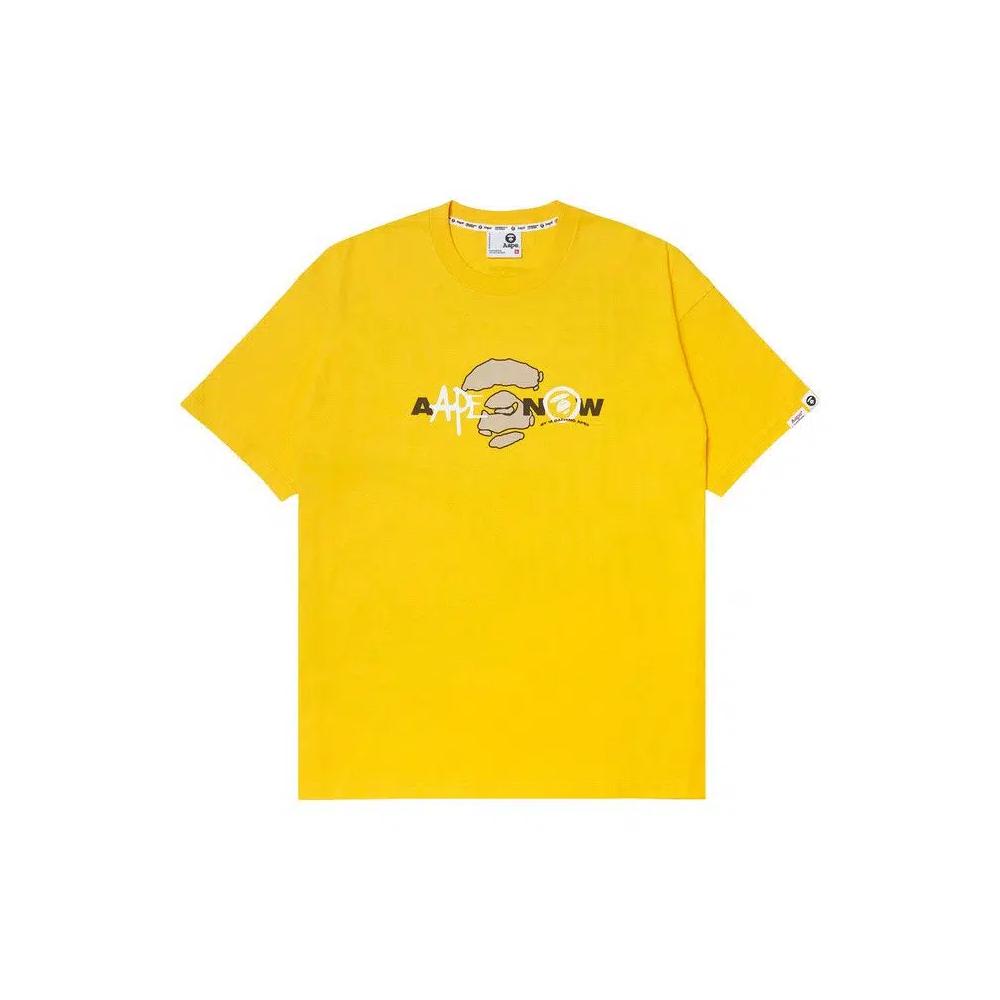Футболка AAPE Moonface Graphic Tee 'Желтый' 1
