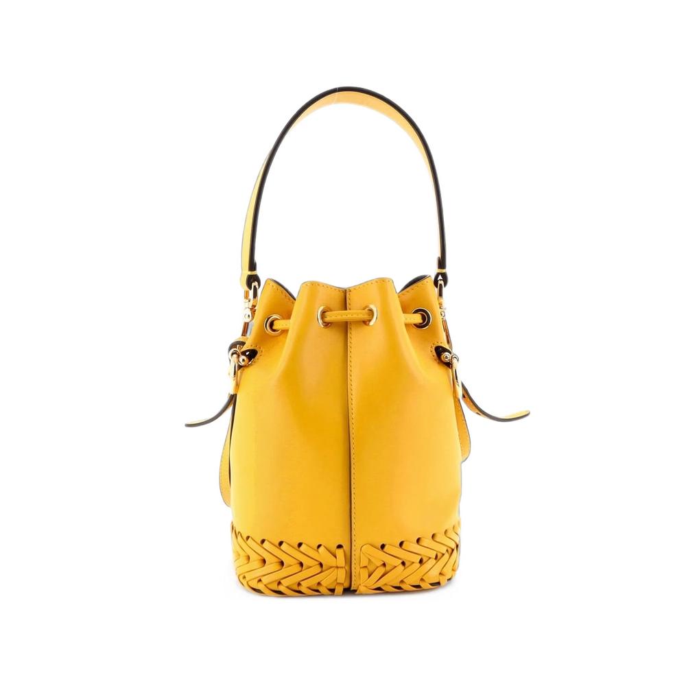 Mon Tresor Leather with Whipstitch Detail Mini bucket bag 1