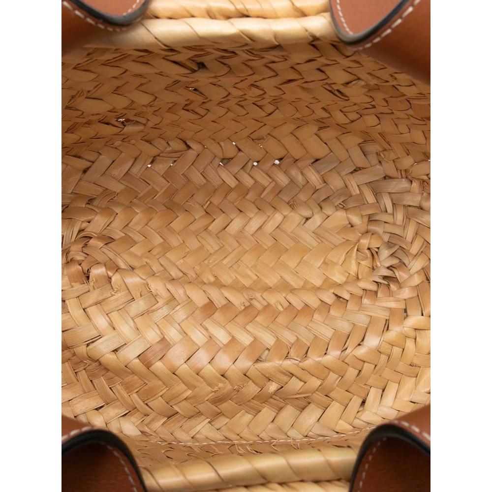 2019 Small Raffia Anagram Basket Bag bucket bag 5