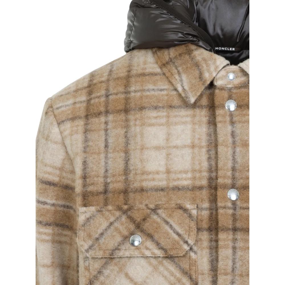Nyvalin check-pattern hooded down jacket 3
