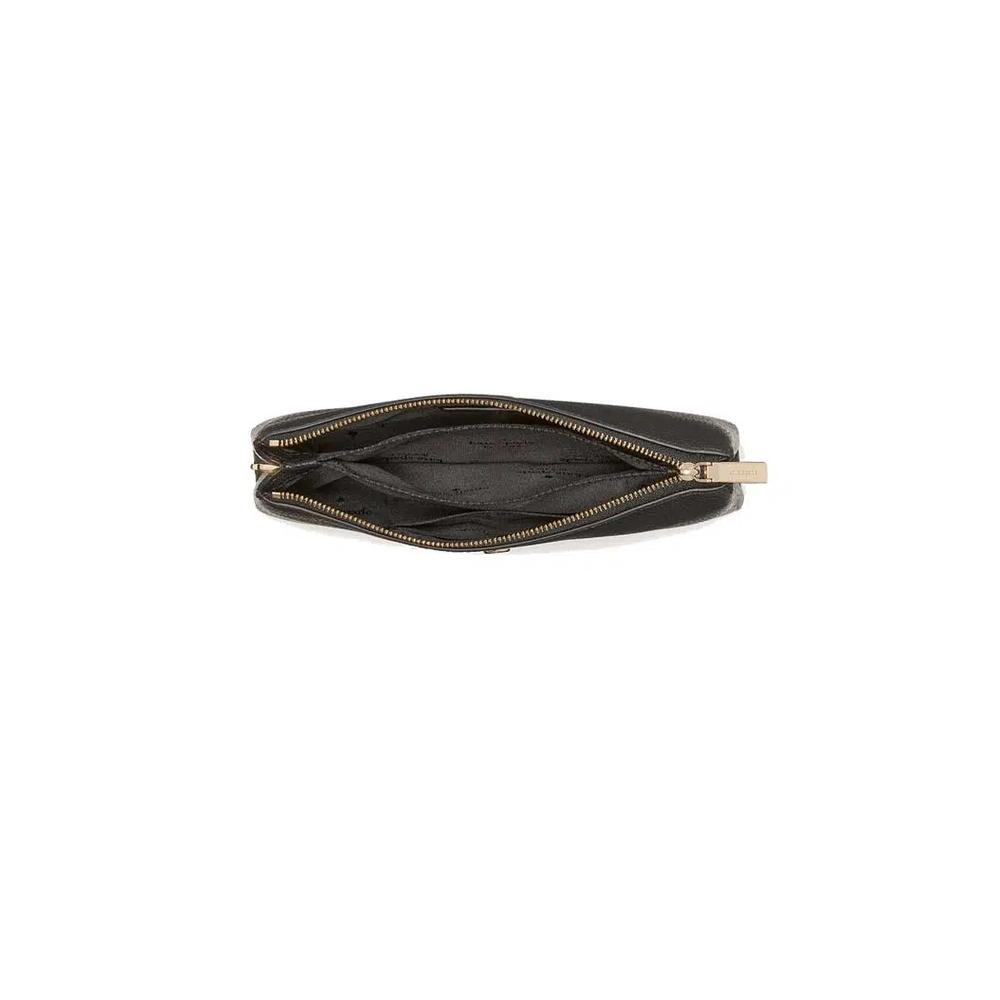Emma Pebbled Leather Мини-сумка через плечо Черная KK257 4