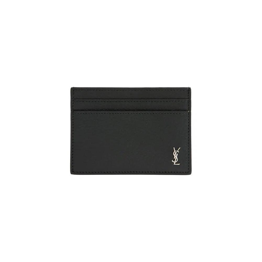 Картхолдеры Saint Laurent Leather Card Holder 'Green Ultramarine' 1