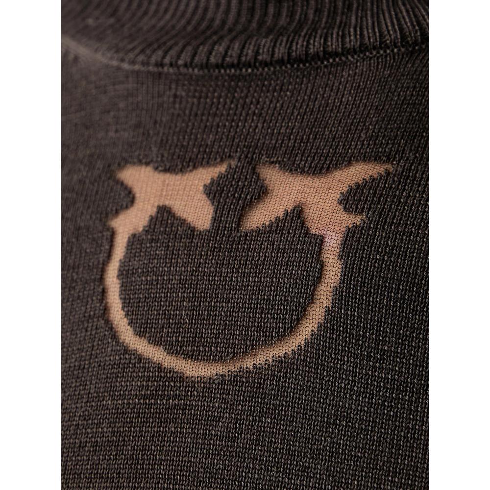 Love Birds-motif mock-neck sweater 5