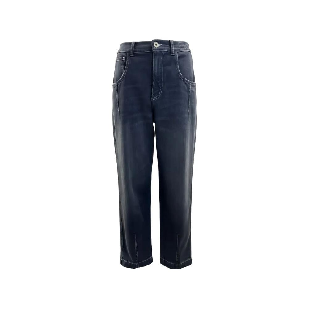 contrast-stitch jeans 1