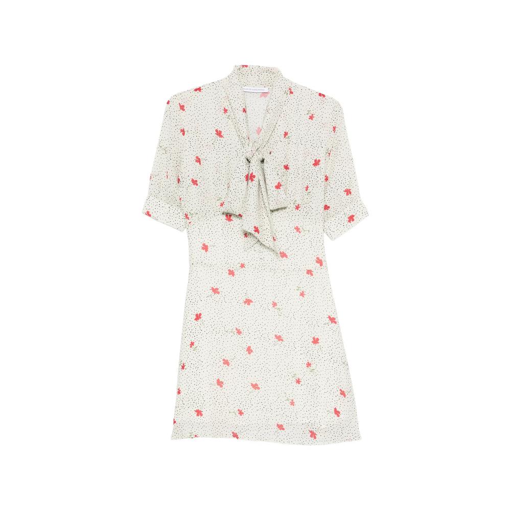floral-print pussy-bow mini dress 1