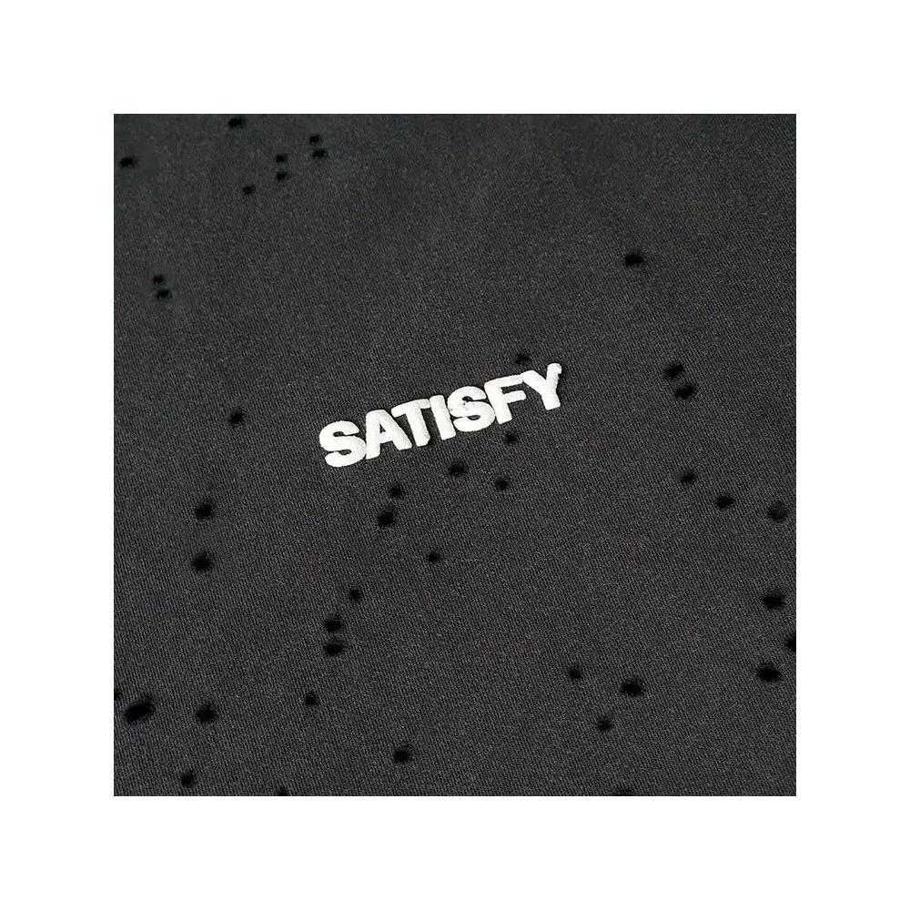 Верх SATISFY MothTech Basic Logo Футболка 'Выдержанный Чёрный' 3