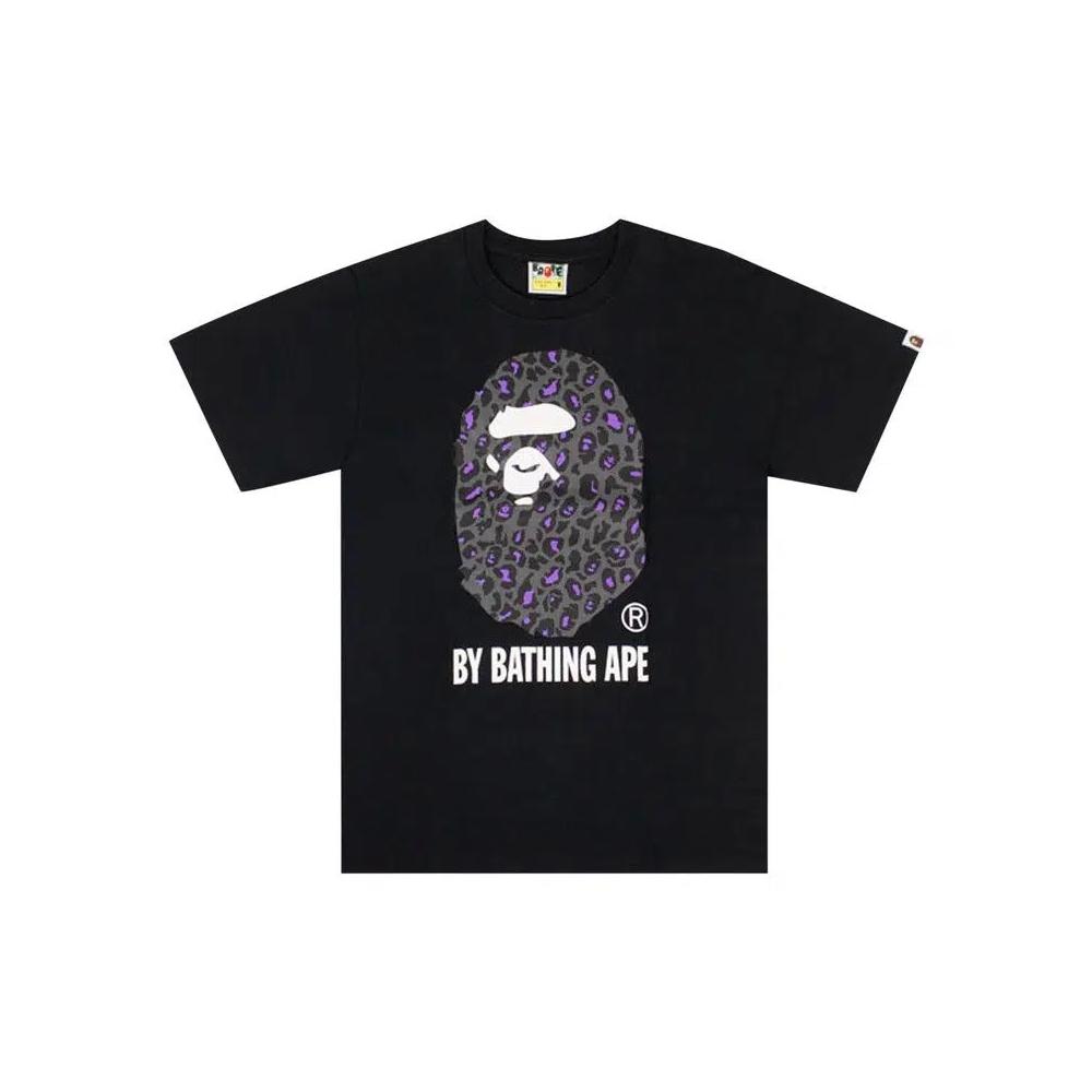 Футболки BAPE Leopard Big Ape Head Tee 'Черный' 1