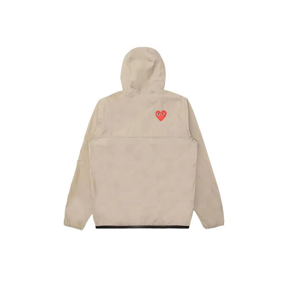 Куртки Comme des Garçons PLAY x K Way Half Zip Jacket 'Beige' 2