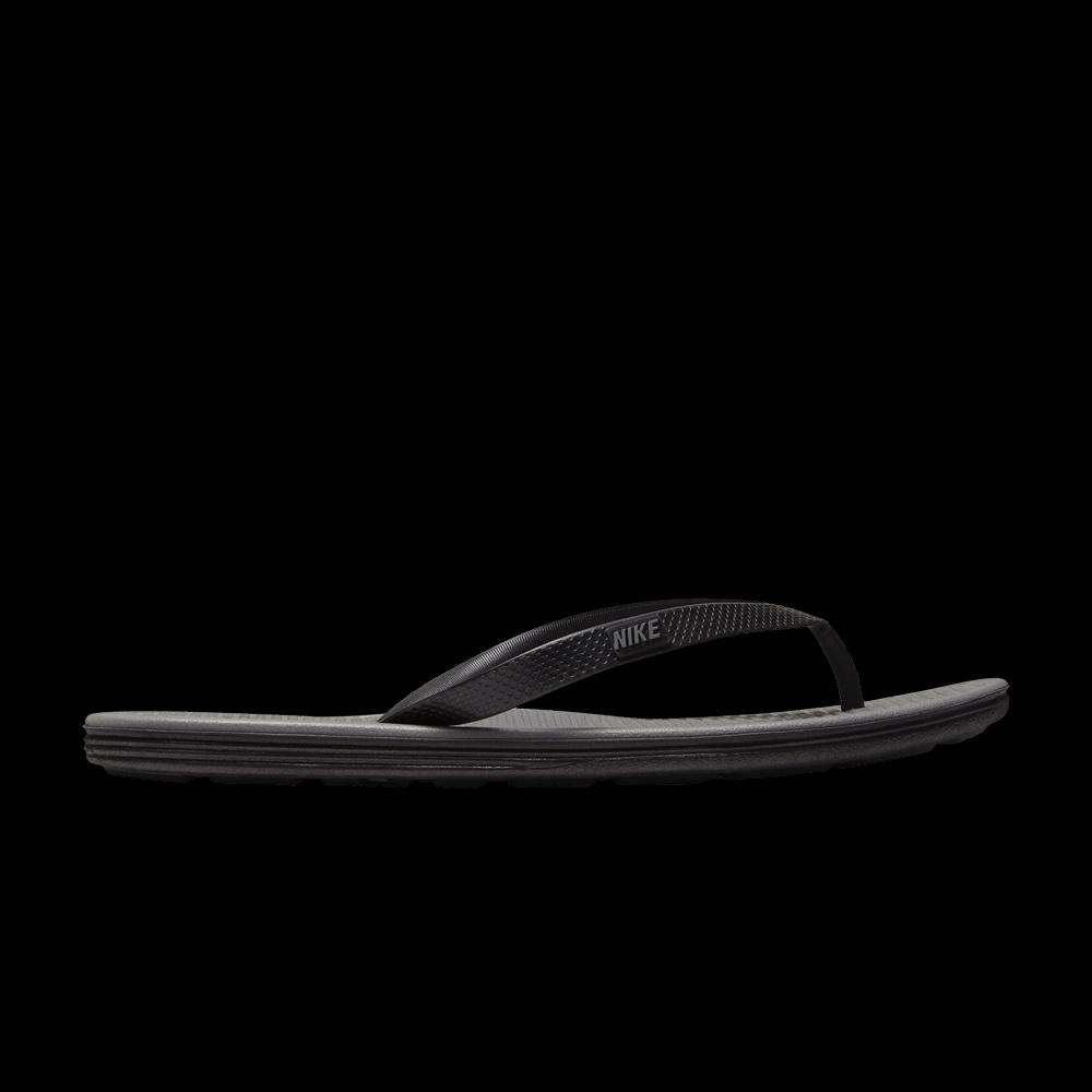Шлепанцы Nike Solarsoft Thong 2 'Black Cool Grey' 1